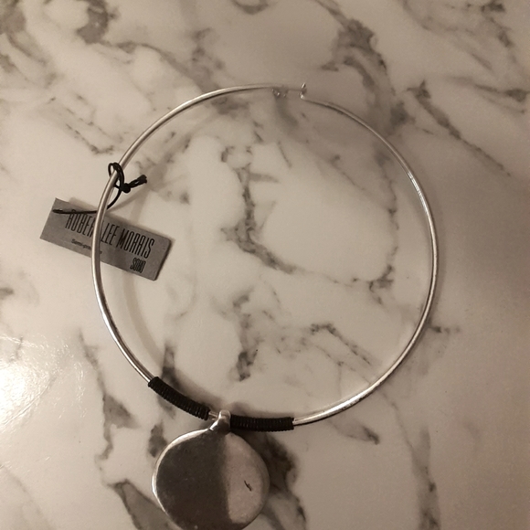 Robert Lee Morris nwt choker necklace Silvertone - Picture 4 of 9